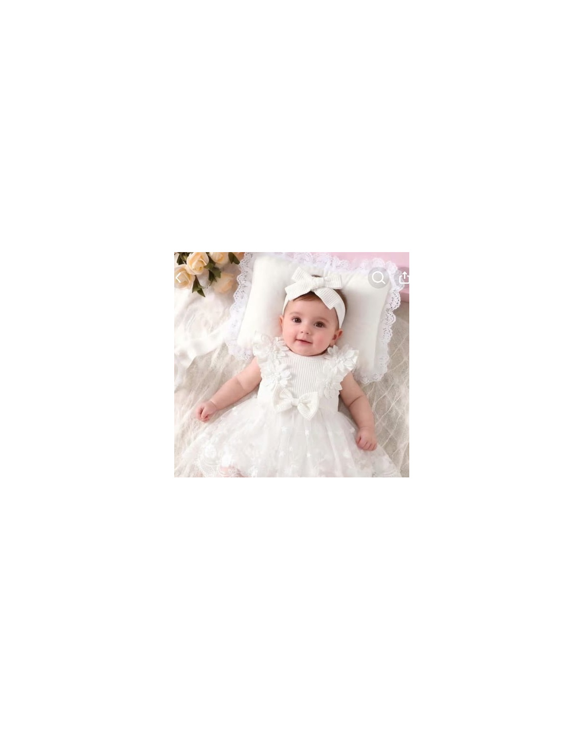 Newborn Baby Girl Dress & Headband Set