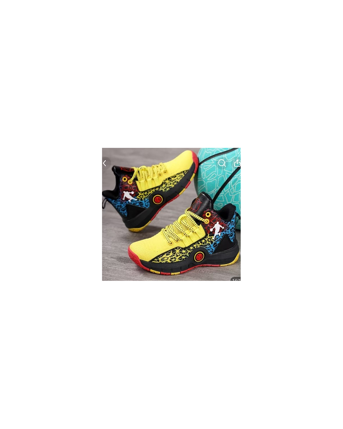 Kids High-Top Mesh Basketball Sneakers