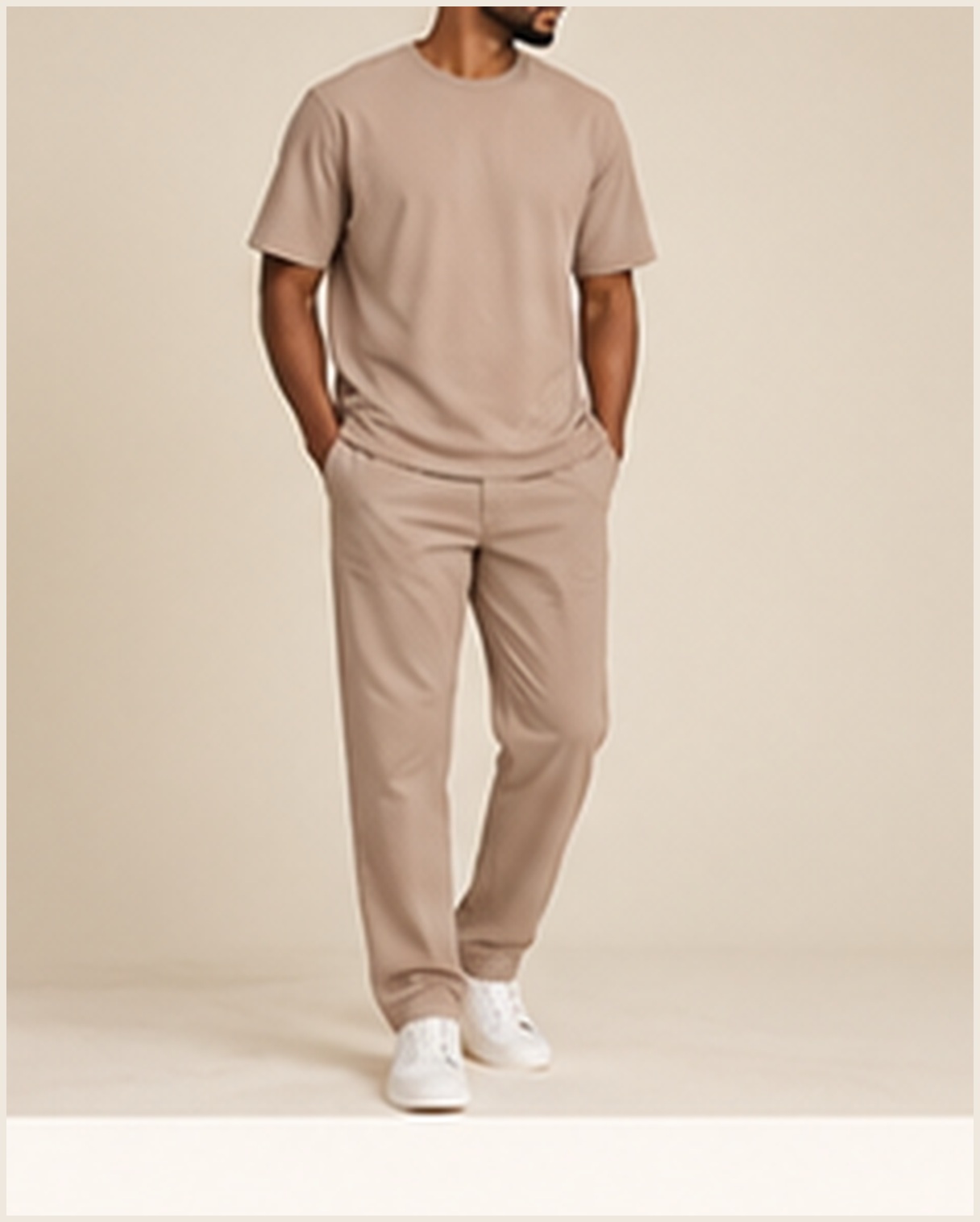 Men T-Shirt and Casual Pants Set