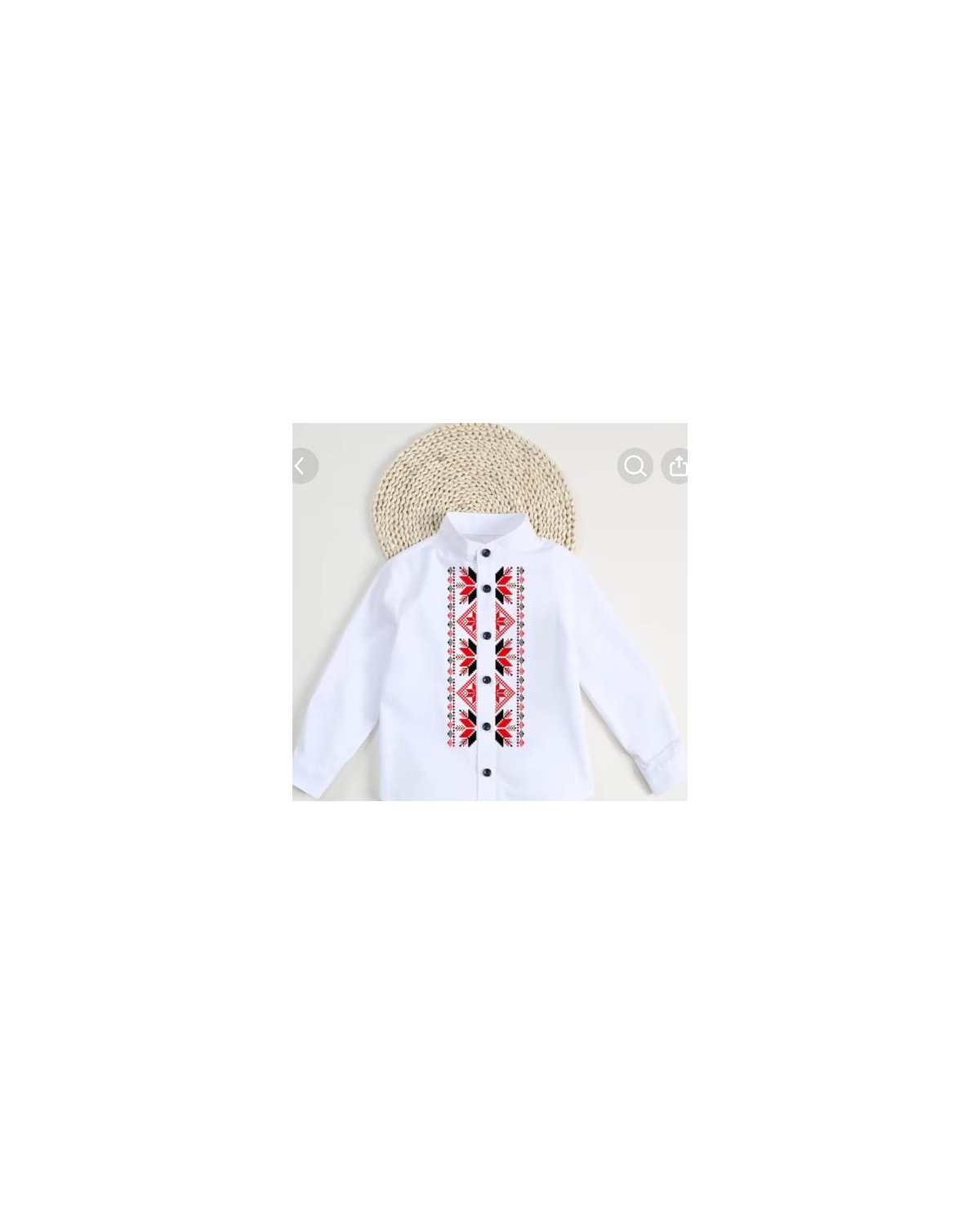 Boys Floral Ramadan/Eid Long-Sleeve Shirt