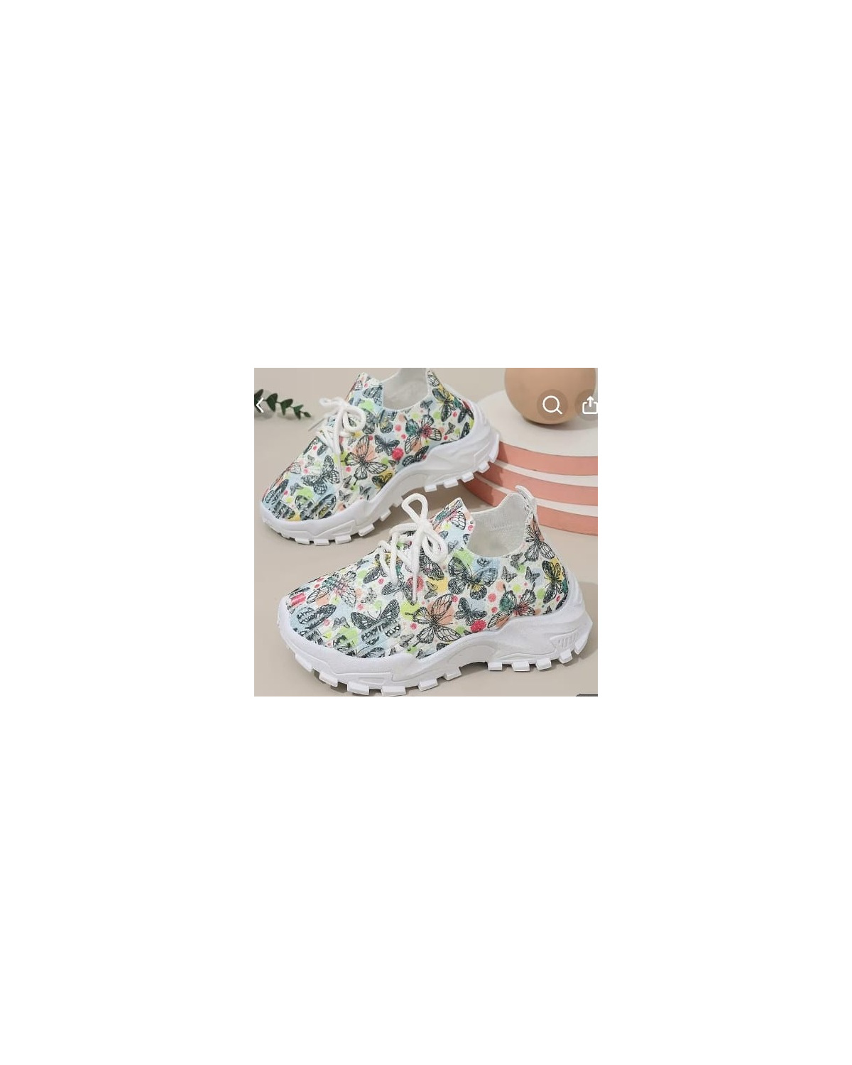 Kids Printed Knit School Sneakers