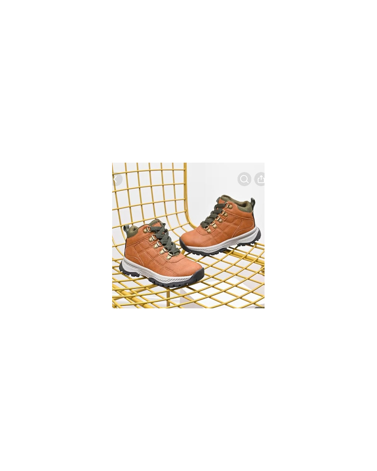 Kids Metal-Buckle Lace-Up Sneakers