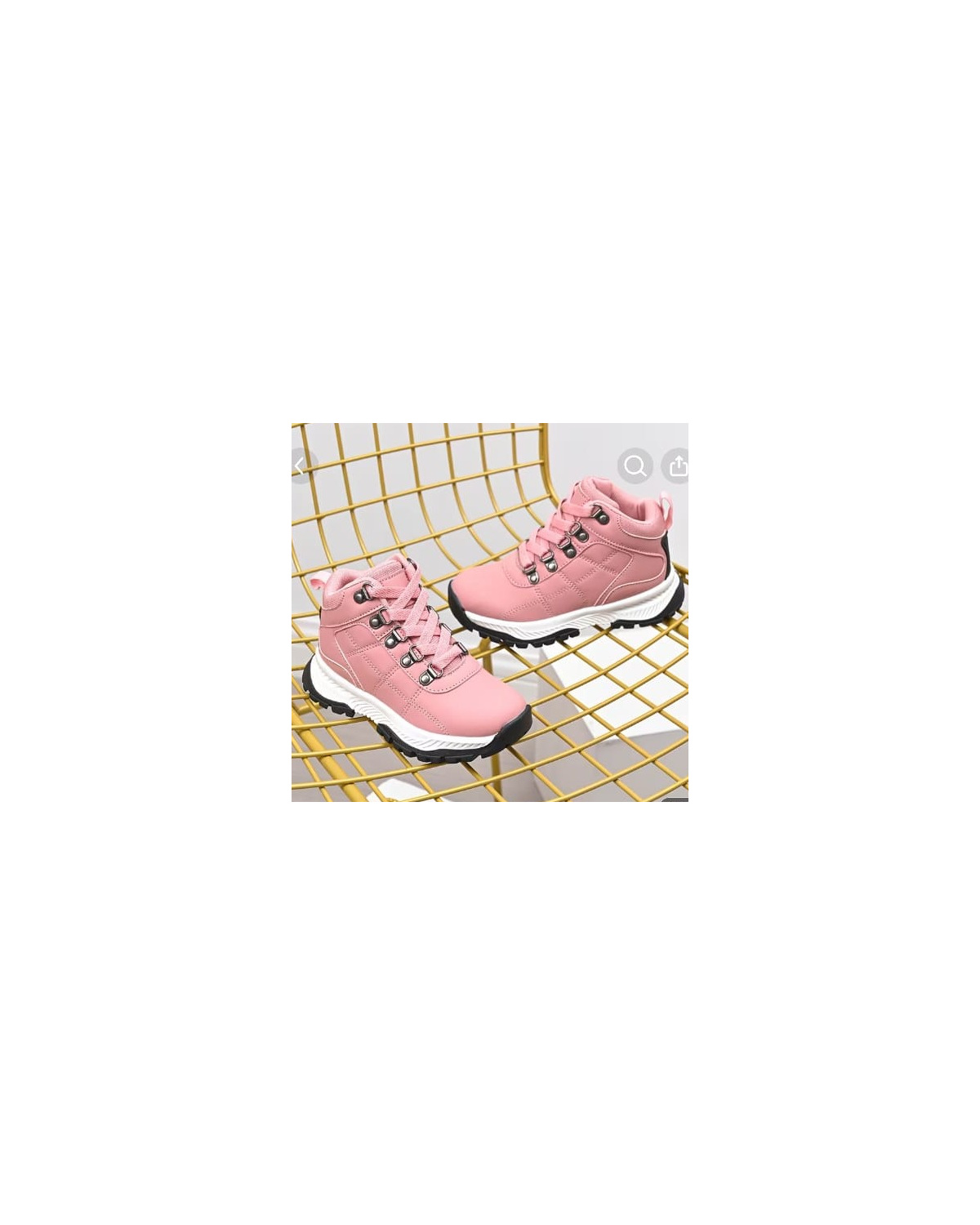 Kids Metal-Buckle Lace-Up Sneakers