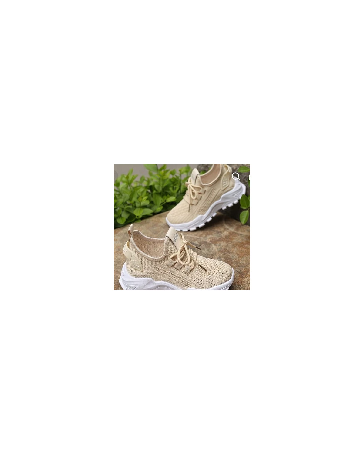 Kids Knit Mesh Thick-Sole Sports Shoes