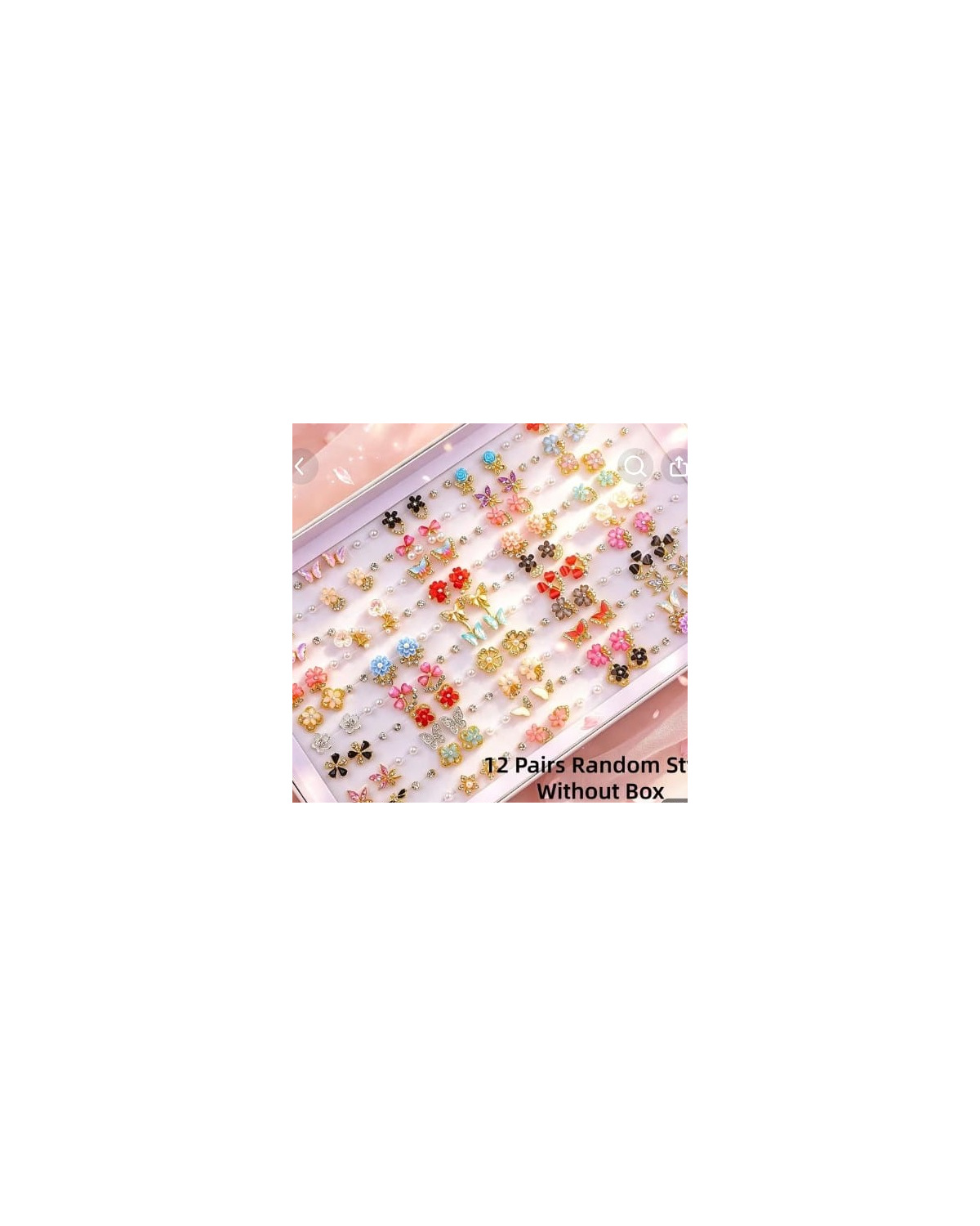 Flower & Butterfly Stud Earrings