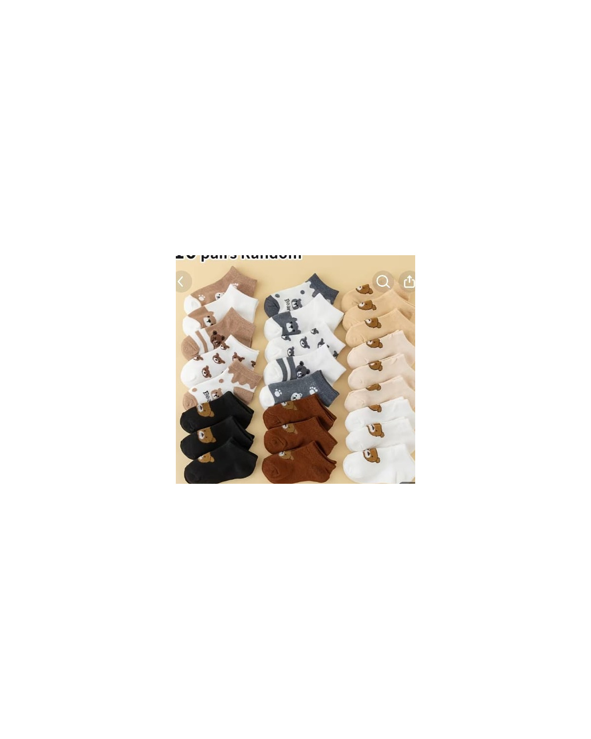 Kids Bear Pattern Socks