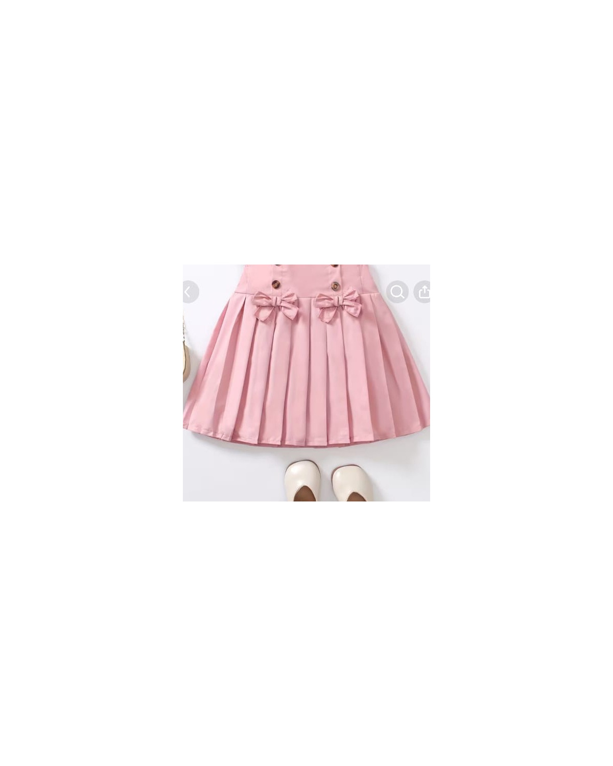 Girls 3D Bow Pleated Skirt