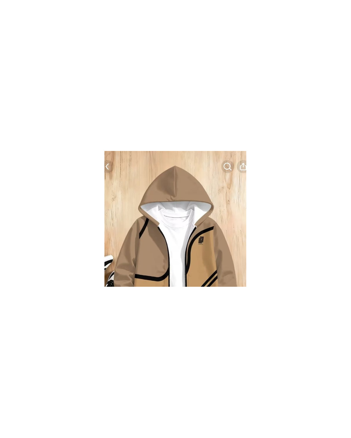 Boys Hooded Zipper Sweatshirt