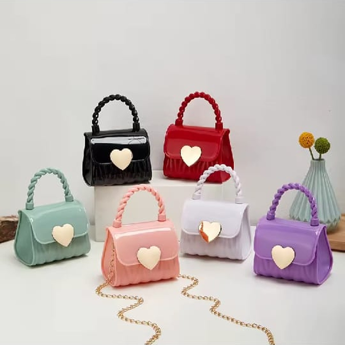 Girls Heart Mini Handbag