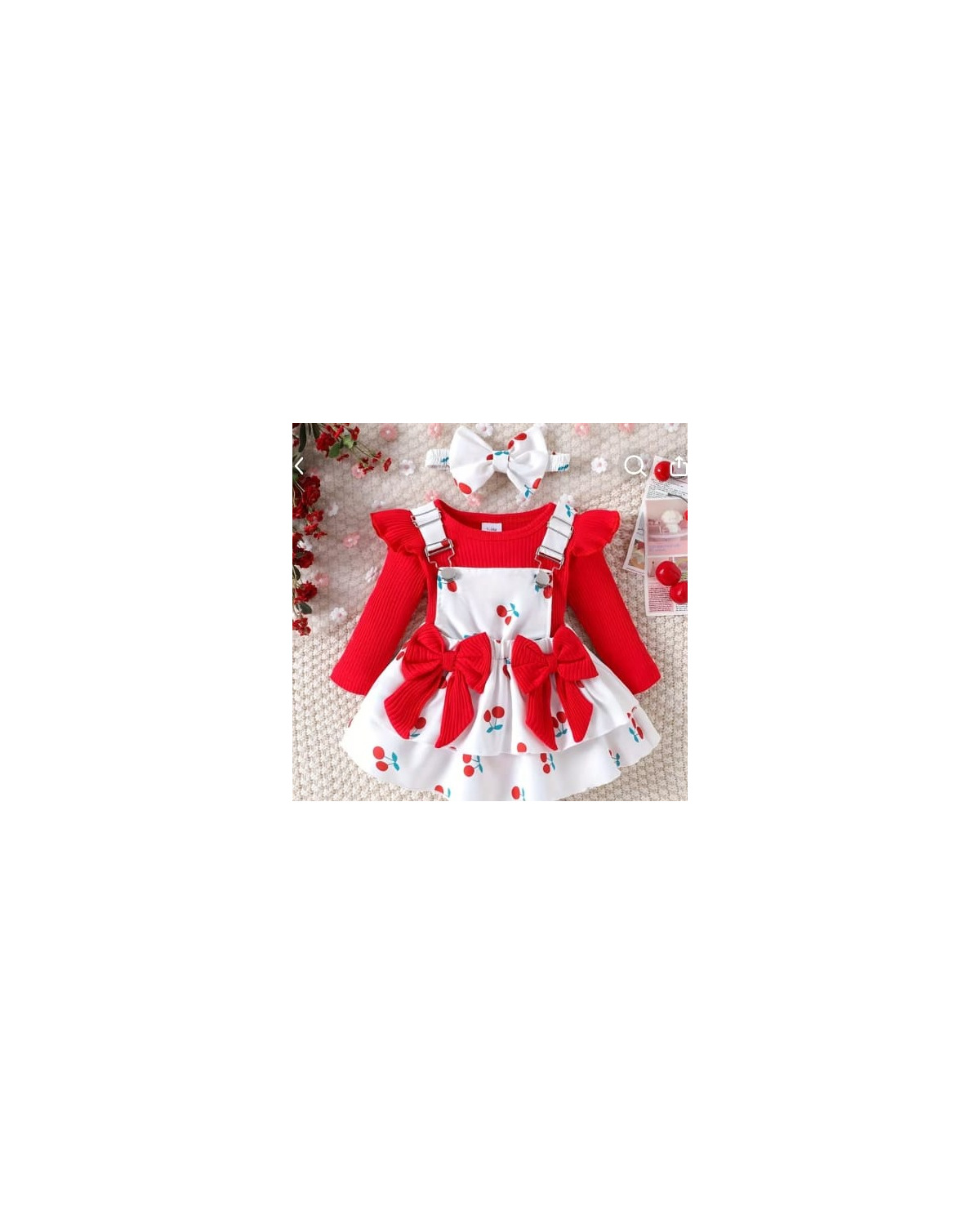 Infant Ribbed Romper, Bib Overalls & Headwear Set