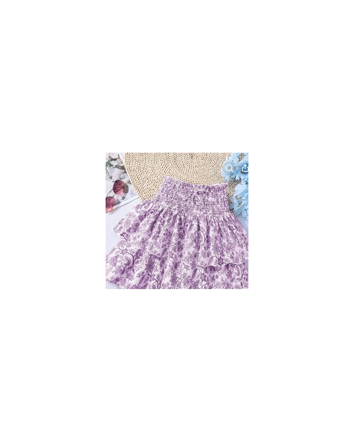 Girls Smocked Casual Skirt
