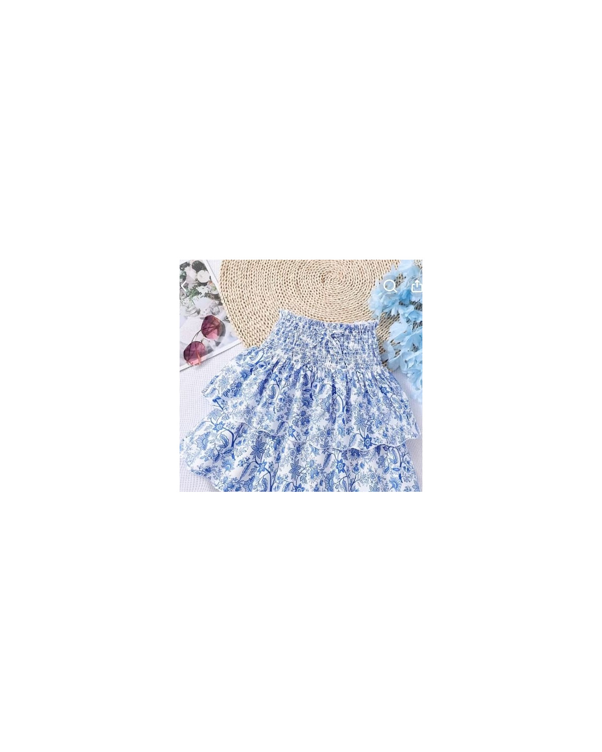 Girls Smocked Casual Skirt