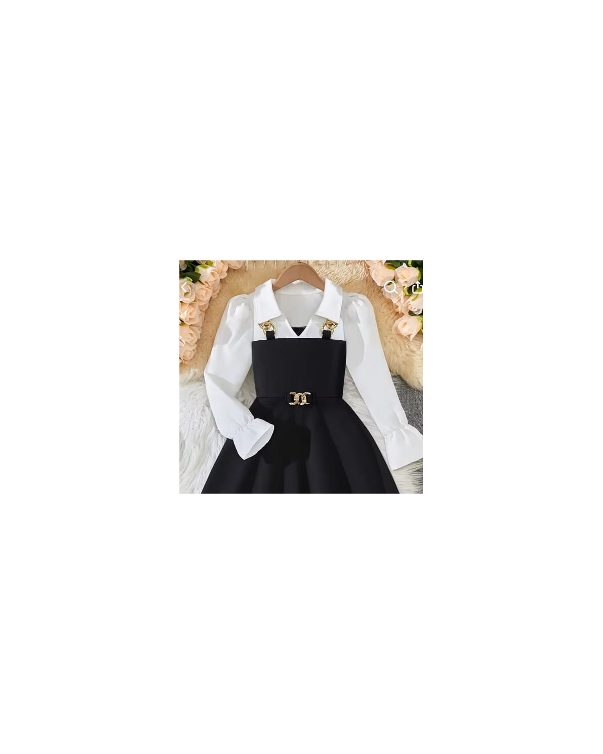 Girls Long-Sleeve Back-to-School Dress